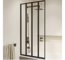 Шторка на ванну RGW Screens SC-23B 100x150 03112310-14 профиль Черный стекло прозрачное