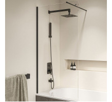 Шторка на ванну RGW Screens SC-050B 60x150 351105006-14 профиль Черный стекло прозрачное