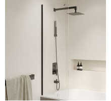 Шторка на ванну RGW Screens SC-056B 40x150 351105640-14 профиль Черный стекло прозрачное