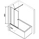 Купить Шторка на ванну RGW Screens SC-46 100х150 06114610-11 профиль Хром стекло прозрачное в магазине сантехники Santeh-Crystal.ru