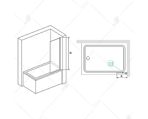 Приобрести Шторка на ванну RGW Screens SC-056 30х150 351105630-11 профиль Хром стекло прозрачное в магазине сантехники Santeh-Crystal.ru