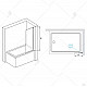 Приобрести Шторка на ванну RGW Screens SC-056-8B 40х150 35110562840-14 профиль Черный стекло прозрачное в магазине сантехники Santeh-Crystal.ru