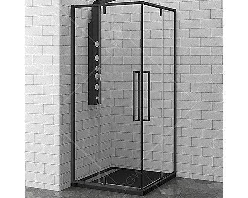 Заказать Душевой уголок RGW Stilvoll SV-33-B 100х100 06323300-14 профиль Черный стекло прозрачное в магазине сантехники Santeh-Crystal.ru