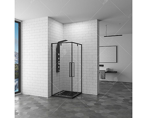 Заказать Душевой уголок RGW Stilvoll SV-33-B 100х100 06323300-14 профиль Черный стекло прозрачное в магазине сантехники Santeh-Crystal.ru