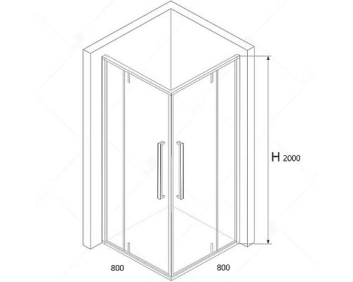 Приобрести Душевой уголок RGW Stilvoll SV-33-B 80х80 06323388-14 профиль Черный стекло прозрачное в магазине сантехники Santeh-Crystal.ru