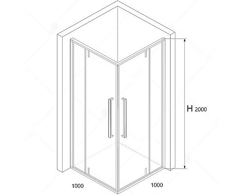 Заказать Душевой уголок RGW Stilvoll SV-33 100х100 06323300-11 профиль Хром стекло прозрачное в магазине сантехники Santeh-Crystal.ru