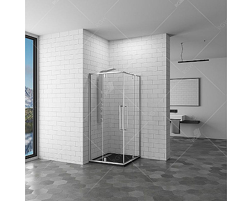 Купить Душевой уголок RGW Stilvoll SV-33 90х90 06323399-11 профиль Хром стекло прозрачное в магазине сантехники Santeh-Crystal.ru
