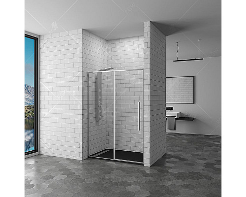 Купить Душевая дверь RGW Stilvoll SV-12 150 32321215-11 профиль Хром стекло прозрачное в магазине сантехники Santeh-Crystal.ru