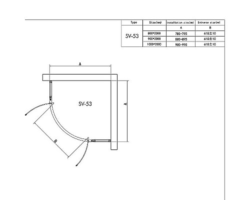 Заказать Душевой уголок RGW Stilvoll SV-53 100х100 06325300-11 профиль Хром стекло прозрачное в магазине сантехники Santeh-Crystal.ru