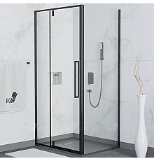 Душевой уголок RGW Stilvoll SV-34 100х100 06323400-014 профиль Черный матовый стекло прозрачное