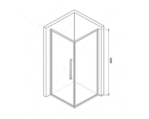 Приобрести Душевой уголок RGW Stilvoll SV-35 100х100 06323500-011 профиль Хром стекло прозрачное в магазине сантехники Santeh-Crystal.ru