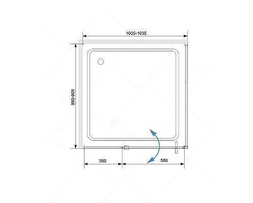 Купить Душевой уголок RGW Stilvoll SV-44 100х90 06324409-011 профиль Хром стекло прозрачное в магазине сантехники Santeh-Crystal.ru
