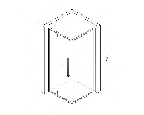 Купить Душевой уголок RGW Stilvoll SV-44 100х90 06324409-011 профиль Хром стекло прозрачное в магазине сантехники Santeh-Crystal.ru