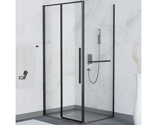 Купить Душевой уголок RGW Stilvoll SV-42-1B 120x80 323242128-014 профиль Черный стекло прозрачное в магазине сантехники Santeh-Crystal.ru