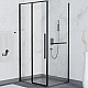 Купить Душевой уголок RGW Stilvoll SV-42-1B 120x80 323242128-014 профиль Черный стекло прозрачное в магазине сантехники Santeh-Crystal.ru