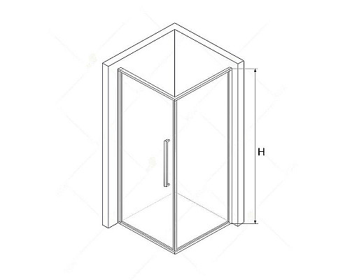 Купить Душевой уголок RGW Stilvoll SV-43 80x90 06324389-011 профиль Хром стекло прозрачное в магазине сантехники Santeh-Crystal.ru