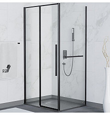 Душевой уголок RGW Stilvoll SV-42-1B 110x100 323242110-014 профиль Черный стекло прозрачное