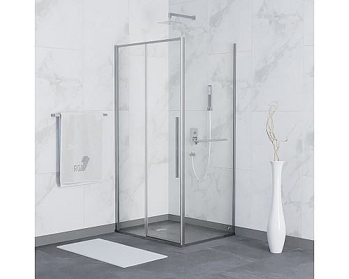 Заказать Душевой уголок RGW Stilvoll SV-42-1 120x100 323242120-011 профиль Хром стекло прозрачное в магазине сантехники Santeh-Crystal.ru