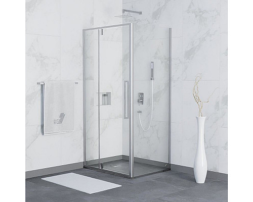 Купить Душевой уголок RGW Stilvoll SV-34 90х90 06323499-11 профиль Хром стекло прозрачное в магазине сантехники Santeh-Crystal.ru