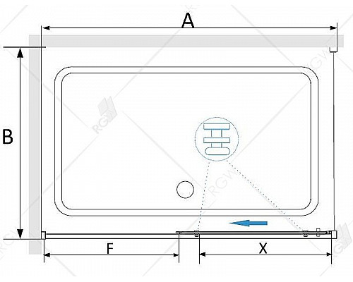 Заказать Душевой уголок RGW Stilvoll SV-42 150х70 32324257-011 профиль Хром стекло прозрачное в магазине сантехники Santeh-Crystal.ru