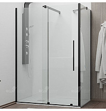 Душевой уголок RGW Tornado TO-48B 100х80 41074818-14 профиль Черный стекло прозрачное