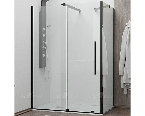 Заказать Душевой уголок RGW Tornado TO-48B 100х80 41074818-14 профиль Черный стекло прозрачное в магазине сантехники Santeh-Crystal.ru