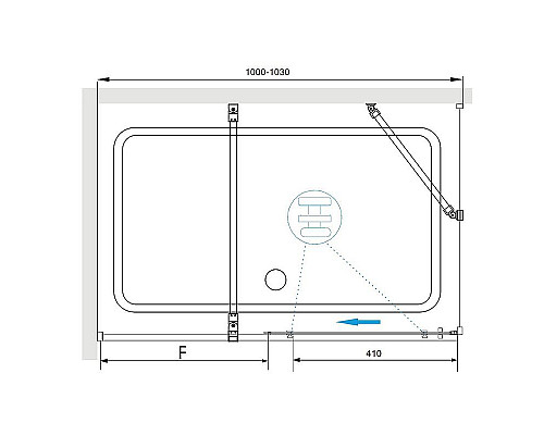Заказать Душевой уголок RGW Tornado TO-48B 100х80 41074818-14 профиль Черный стекло прозрачное в магазине сантехники Santeh-Crystal.ru