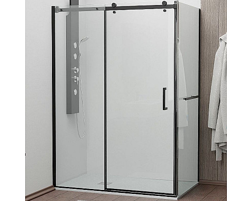 Приобрести Душевой уголок RGW Tornado TO-44-1B 140х90 020744149-14 профиль Черный стекло прозрачное в магазине сантехники Santeh-Crystal.ru