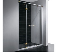 Душевая дверь в нишу RGW Viscount VI-02 130 петли Золото стекло прозрачное