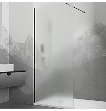 Душевая перегородка RGW Walk In WA-010B 120 351001012-24 профиль Черный стекло матовое-сатинат