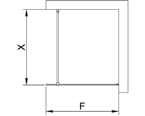 Купить Душевая перегородка RGW Walk In WA-002B 100 35100210-24 профиль Черный стекло матовое-сатинат в магазине сантехники Santeh-Crystal.ru