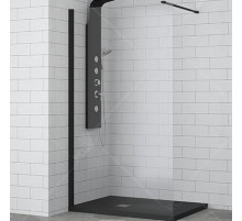 Душевая перегородка RGW Walk In WA-002B 110 35100211-14 профиль Черный стекло прозрачное