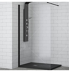 Душевая перегородка RGW Walk In WA-002B 80 35100208-14 профиль Черный стекло прозрачное