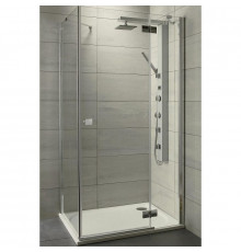 Душевой уголок Radaway Almatea KDJ 100x80 R 32142-01-01NR профиль Хром стекло прозрачное