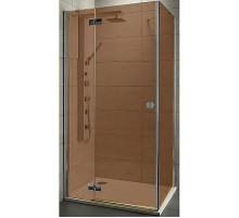 Душевой уголок Radaway Almatea KDJ 100x90 L 32143-01-08NL профиль Хром стекло коричневое