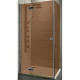 Купить Душевой уголок Radaway Almatea KDJ 100x90 L 32143-01-08NL профиль Хром стекло коричневое в магазине сантехники Santeh-Crystal.ru