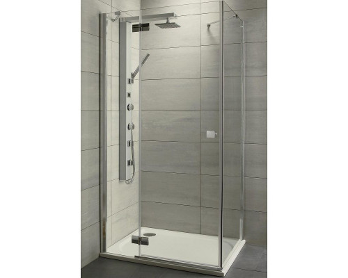 Купить Душевой уголок Radaway Almatea KDJ 120x90 L 32144-01-01NL профиль Хром стекло прозрачное в магазине сантехники Santeh-Crystal.ru