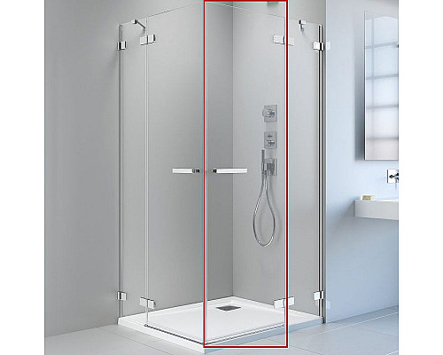 Приобрести Душевая дверь Radaway Arta KDJ II/KDD II 50 386420-03-01R профиль Хром стекло прозрачное в магазине сантехники Santeh-Crystal.ru