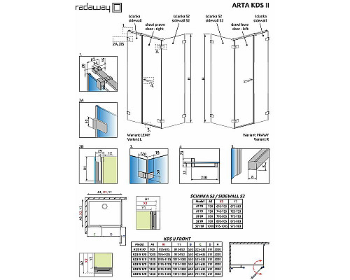 Santeh-Crystal.ru: Душевая дверь Radaway Arta KDS II 53 386521-03-01R петли Хром стекло прозрачное Купить Душевая дверь Radaway Arta KDS II 53 386521-03-01R петли Хром стекло прозрачное в магазине сантехники Santeh-Crystal.ru