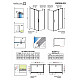 Купить Душевая дверь Radaway Espera DWJ/KDJ 60 380595-01R профиль Хром стекло прозрачное в магазине сантехники Santeh-Crystal.ru
