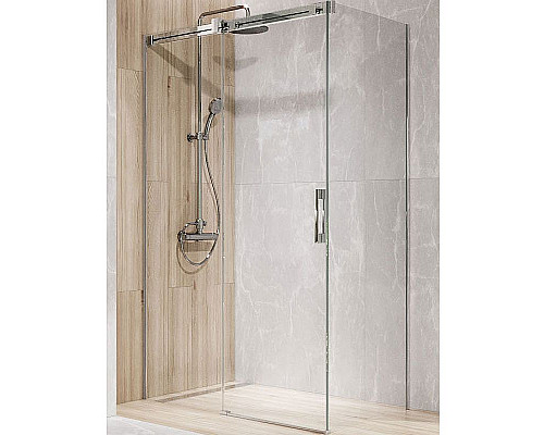 Заказать Душевая дверь Radaway Espera Pro KDJ 120 L 10090120-01-01L профиль Хром стекло прозрачное в магазине сантехники Santeh-Crystal.ru