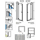 Купить Душевая дверь Radaway Essenza New DWJ 80 L 385012-01-01L профиль Хром стекло прозрачное в магазине сантехники Santeh-Crystal.ru