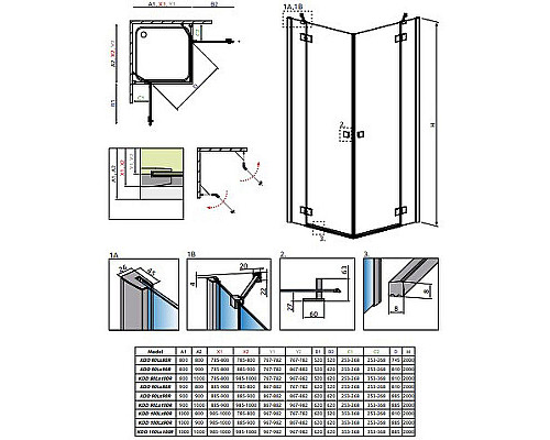 Заказать Душевая дверь Radaway Essenza New KDD 90 L 385060-01-01L профиль Хром стекло прозрачное в магазине сантехники Santeh-Crystal.ru