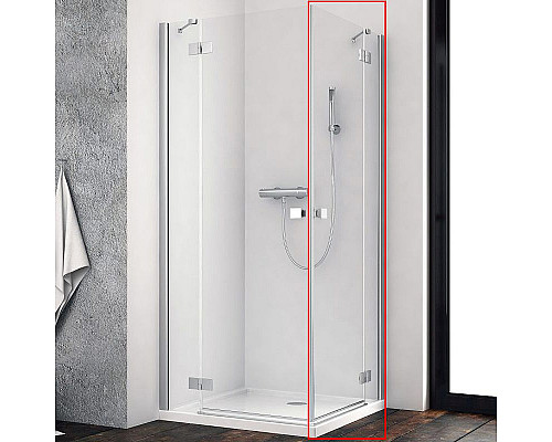Приобрести Душевая дверь Radaway Essenza New KDD 90 R 385060-01-01R профиль Хром стекло прозрачное в магазине сантехники Santeh-Crystal.ru