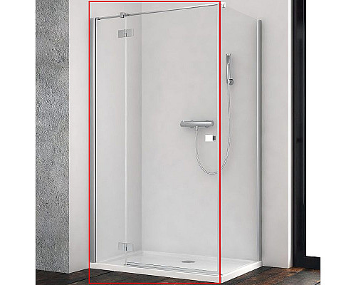 Купить Душевая дверь Radaway Essenza New KDJ 100 L 385040-01-01L профиль Хром стекло прозрачное в магазине сантехники Santeh-Crystal.ru