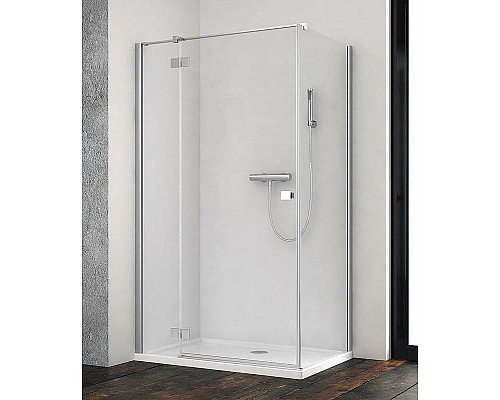 Купить Душевая дверь Radaway Essenza New KDJ 100 L 385040-01-01L профиль Хром стекло прозрачное в магазине сантехники Santeh-Crystal.ru