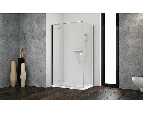 Купить Душевая дверь Radaway Essenza New KDJ 100 L 385040-01-01L профиль Хром стекло прозрачное в магазине сантехники Santeh-Crystal.ru