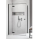 Купить Душевая дверь Radaway Essenza New KDJ 120 L 385042-54-01L профиль Черный стекло прозрачное в магазине сантехники Santeh-Crystal.ru