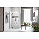 Купить Душевая дверь Radaway Essenza New KDJ 120 L 385042-54-01L профиль Черный стекло прозрачное в магазине сантехники Santeh-Crystal.ru