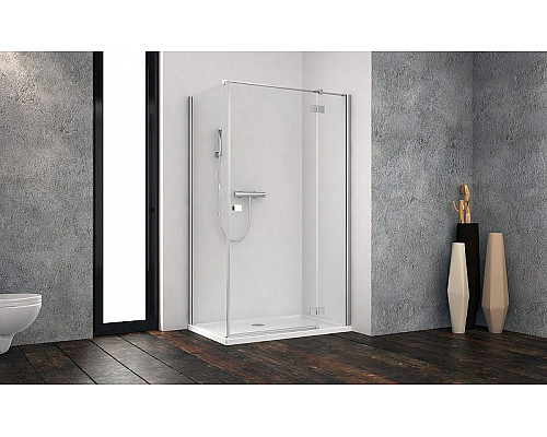 Заказать Душевая дверь Radaway Essenza New KDJ 90 R 385044-01-01R профиль Хром стекло прозрачное в магазине сантехники Santeh-Crystal.ru